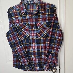 Chaps Men's Plaid Shirt‎ - Red, Blue, Yellow Frannel Size M NWT